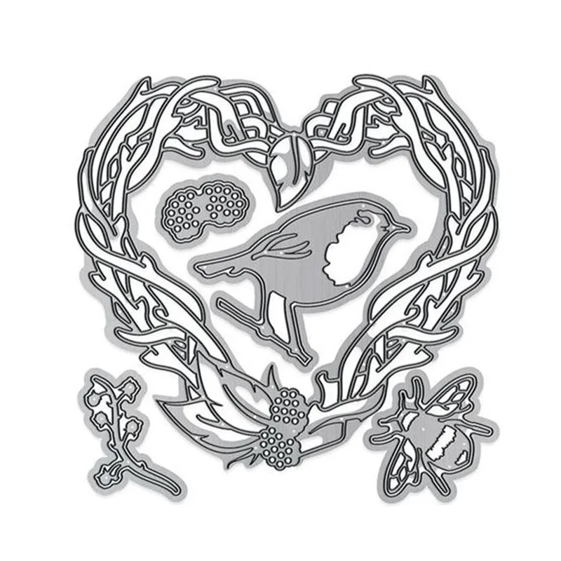 

YaMinSanNiO Bird Metal Cutting Dies for Scrapbooking New 2019 Branch Bird's Nest Die Cut Card Making Scenes Craft Dies Embossing