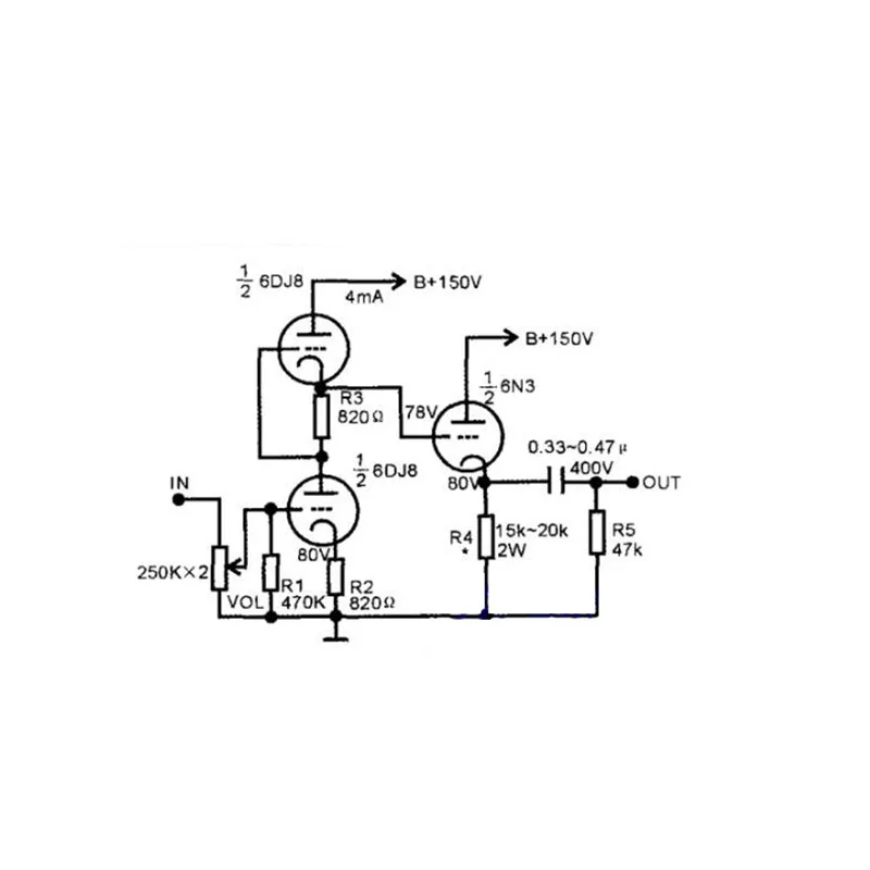 Трубный Предварительный усилитель Lusya 6N11 аудиоплата катод 6N3 fever SRPP preamp