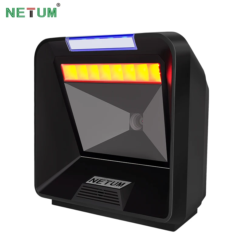 

NT-2080 2D / QR Omnidirectional Barcode Scanner Flatbed Desktop Bar code Reader for Store NETUM
