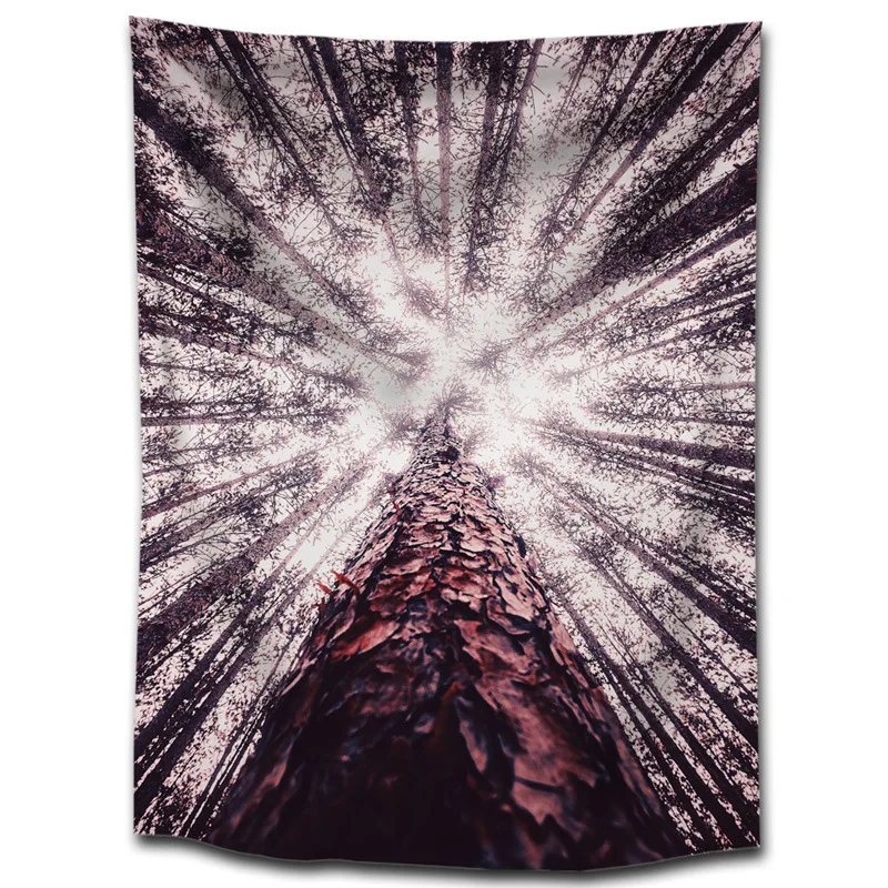 Forest Tapestry Blanket Background Cloth Beach Towel Home Hanging Painting Decorative Tablecloth |