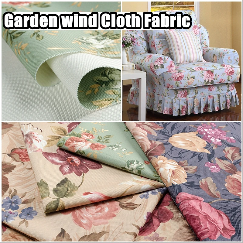 Hi Quality broken flower thickening silky silk-like sofa table cloth terylene fabric High-end curtain fabric not shrink not fade