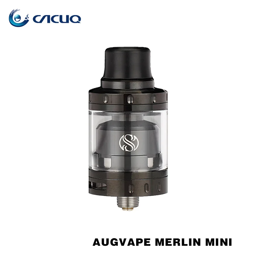Original AUGVAPE Merlin Mini RTA Tank 2ml Single/dual coil Deck w/ Bottom Dual Airflow Merlin Mini Atomizer Vaping RTA Tank original wismec rx2 3 mod augvape merlin mini tank 2ml rta atomizer vaping 200w rx23 tc box mod e cig vaping vs smok alien kit