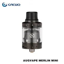 Оригинальный augvape Мерлин мини-rta TANK 2 мл один/двойной катушки двухслойные w/снизу двойной воздушный поток Мерлин мини распылитель Вдыхание пара RTA Tank