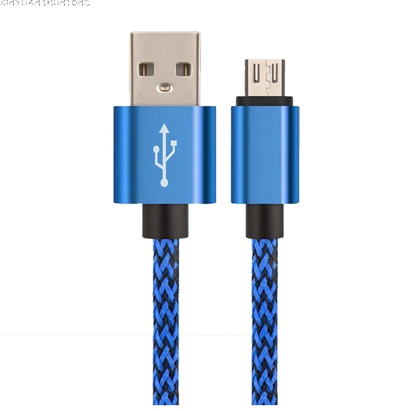 

C2 2017 V8 2A Braided Aluminum Micro USB Data&Sync faster Charger Cable For Samsung Galaxy S7 edge 2Jun13 E21