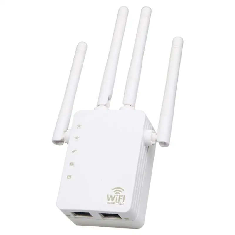 

AC 1200Mbps Wireless 2.4G/5G Dual Band WiFi Repeater Router 4 High Antennas