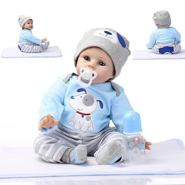 

Creative Reborn Baby Doll Safe Soft Vinyl Sleeping Boy Soft Lifelike Newborn Dolls