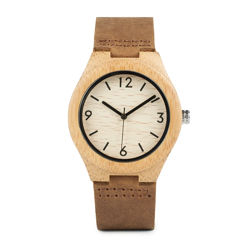 Zegarek damski drewniany na skórzanym pasku Bobo Bird Note A32 damski 12 Damski drewniany zegarek Bobo Bird Note A32