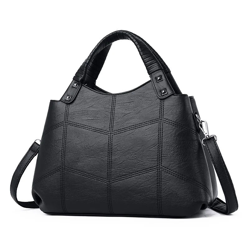 Роскошные женские сумки, дизайнерская Брендовая женская кожаная сумка через плечо с верхней ручкой, винтажные женские сумки
