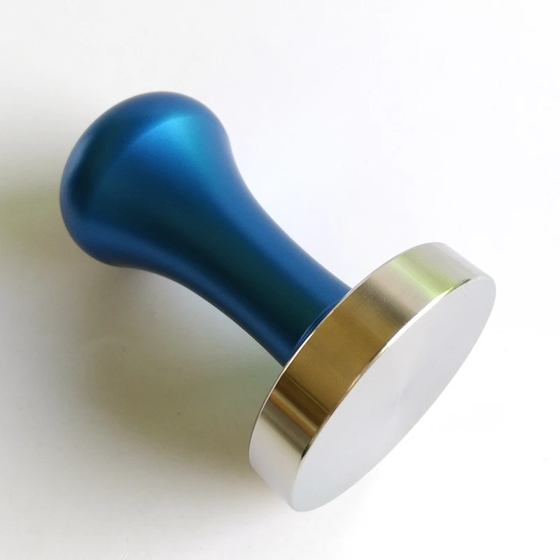 Online Espresso Kaffee Tamper Blau Kaffee Tamper Maschine Presse Flachen Basis Barista Zubehör 51mm 57,5mm 58mm