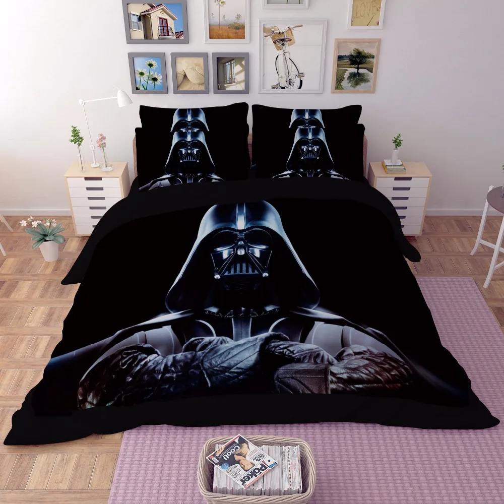 Star Wars 3D Juego de Cama edredón de Impresión Doble completo rey de reina juegos de cama patrón de Belleza Real Buena calidad funda de almohada|3d bedding sets|bed setduvet cover