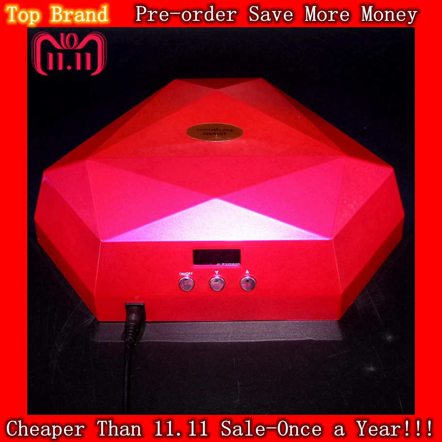 

Double Hands 60W UV LED Nail Dryer Multifunction Diamond Shaped LED Nail Lamp For Hands & Feet Nail Art Tools Uv Led lamp
