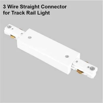 

LED Track Rail Connector Straight Connectors 3 Wire Rail Connector Rail Joiner Track Lighting For Spot Light Track Fitting