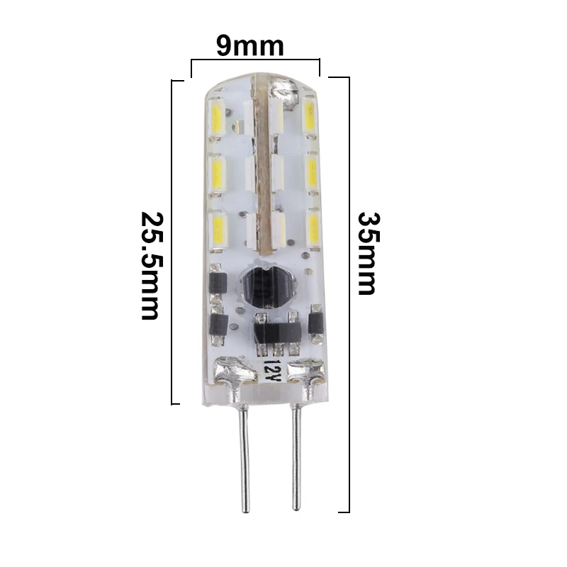 10x Светодиодная лампа g4 12 v светодиодные лампы SMD3014 24 светодиодами и ИК-подсветкой дальностью действия кукурузы лампа Ac/Dc 12 вольт силиконовые мини-светильник с энергосберегающей высокой яркости светильник s