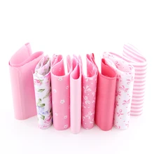 Печать цветочным узором 8 цвета хлопчатобумажная ткань полосы лоскутное пэчворк ремесел для DIY швейных игрушки 10* 50 см A3-8-1S