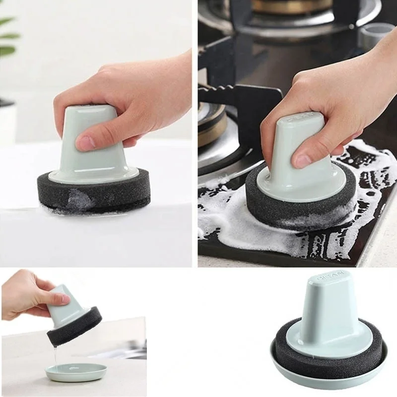 

Multifunction Sponge Dish Bowl Cleaning Brush Scouring Pad Pot Pan Wash Brushes Kitchen Cleaner Washing Tool