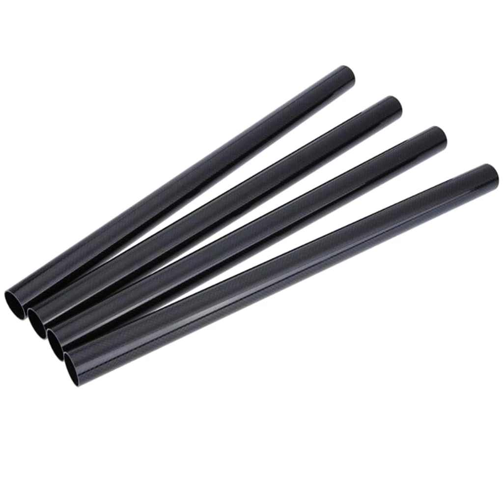 

4x RC Drone Quads DIY Arms Accs Carbon Fiber Tubes Hollow Pipe Rod - 420mm