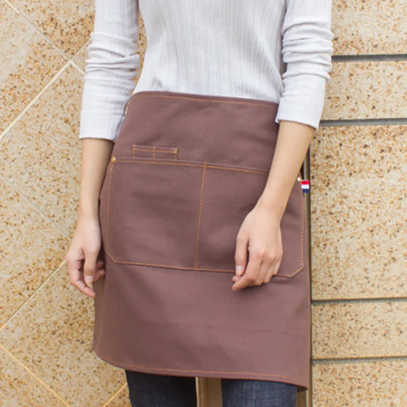 Waist Canvas Apron Cotton Straps E18-4