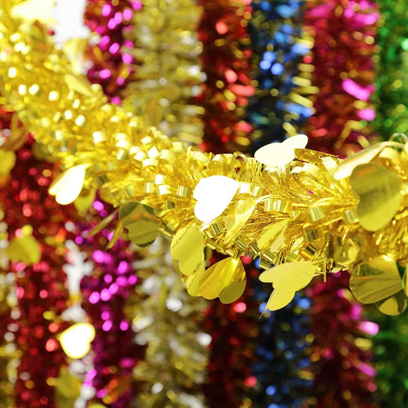  National Day holiday wedding wedding tinsel supplies color ribbon garland kindergarten classroom de - 32744599536