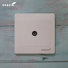 Однопортовая телевизионная настенная розетка ТВ Джек антенна розетка настенное крепление Электрический коаксиальный кабель спутниковая розетка вилка