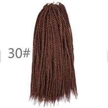 Ombre 18 ''30 Корни 75g химическое крючком косу волосы Сенегальский крутить