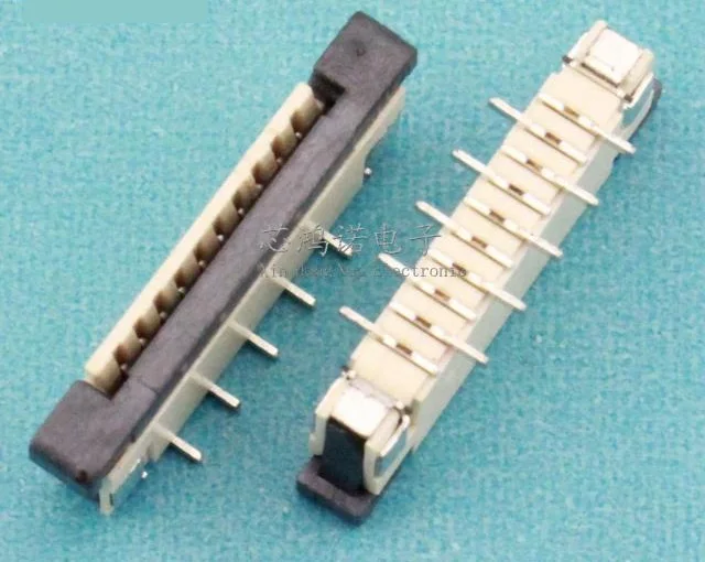New Ffc Fpc Flexible Flat Cable Connector 1.0mm Pitch 10 Pin Flexible