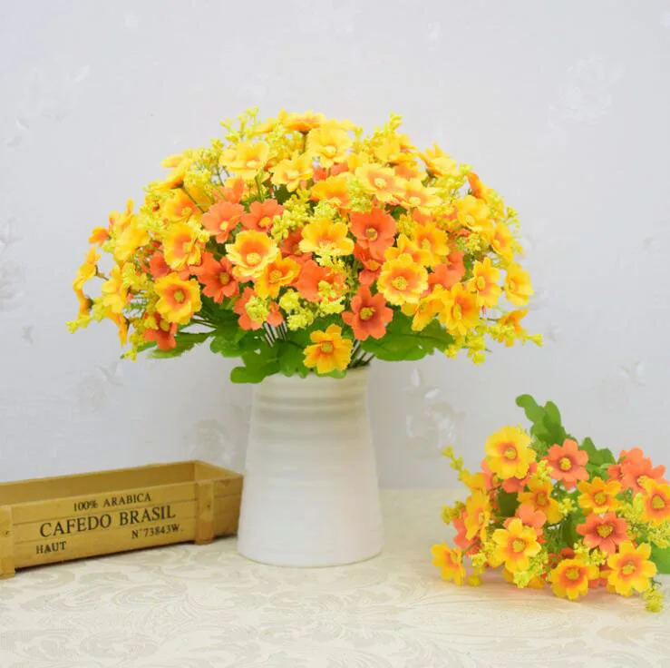 High Quality Artificial Flowers Silk Daisy Flower DIY home party