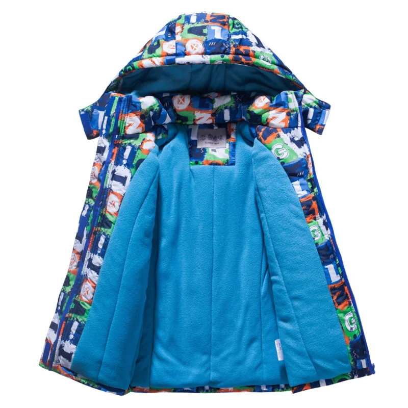 Г. Новое поступление, Детские Зимние костюмы зимняя куртка с буквенным принтом для мальчиков и девочек комплект из 2 предметов, теплый лыжный костюм для детей