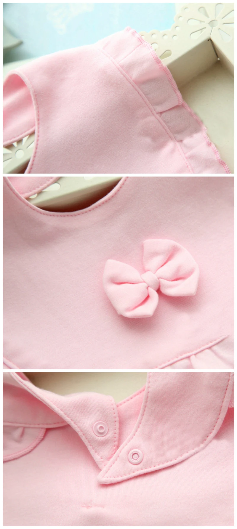 Baby Bibs Burp Cloths Cotton Bandana Bibs Baby Girls Lolita Saliva Towel Ruffle Bow Newborn Infant Plain Feeding Bib Pink Yellow (9)