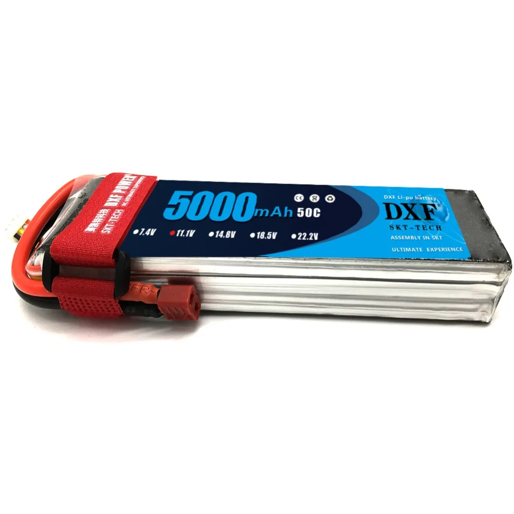 

DXF lipo battery 3S 11.1v 5000mAh 50C Max 100C deans XT60 EC3 Tamiya For Helicopter Car Boat servo motor F450 XO-1 Bixler Scx10