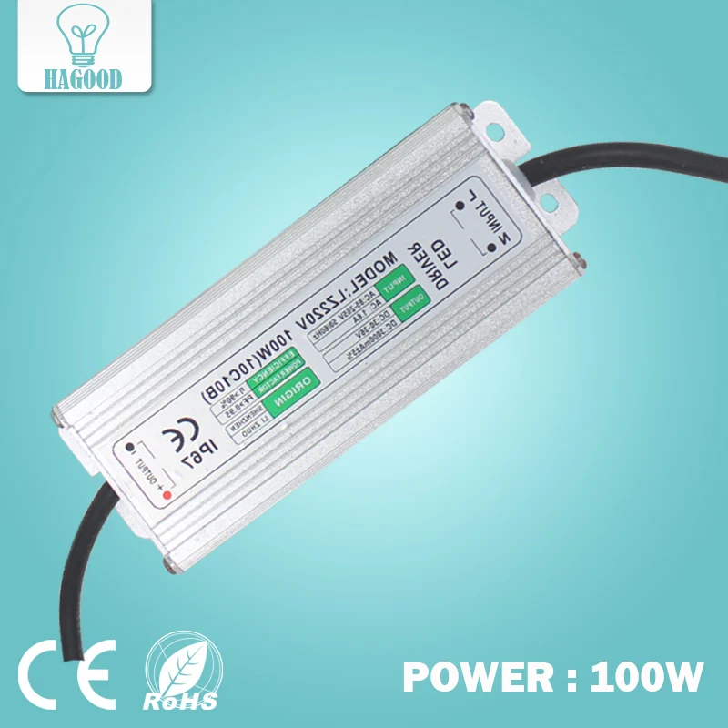 

100W 10Series10 parallel Waterproof LED Light Driver Transformer Current 2800-3000mA Output DC 30-36V Power Supply Adapter