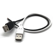 1 шт. 0,5 м 1 м 5 В 2Pin провод, usb-кабель луженая медь разъем с разъемом типа разъем для USB одноцветная Светодиодная лента