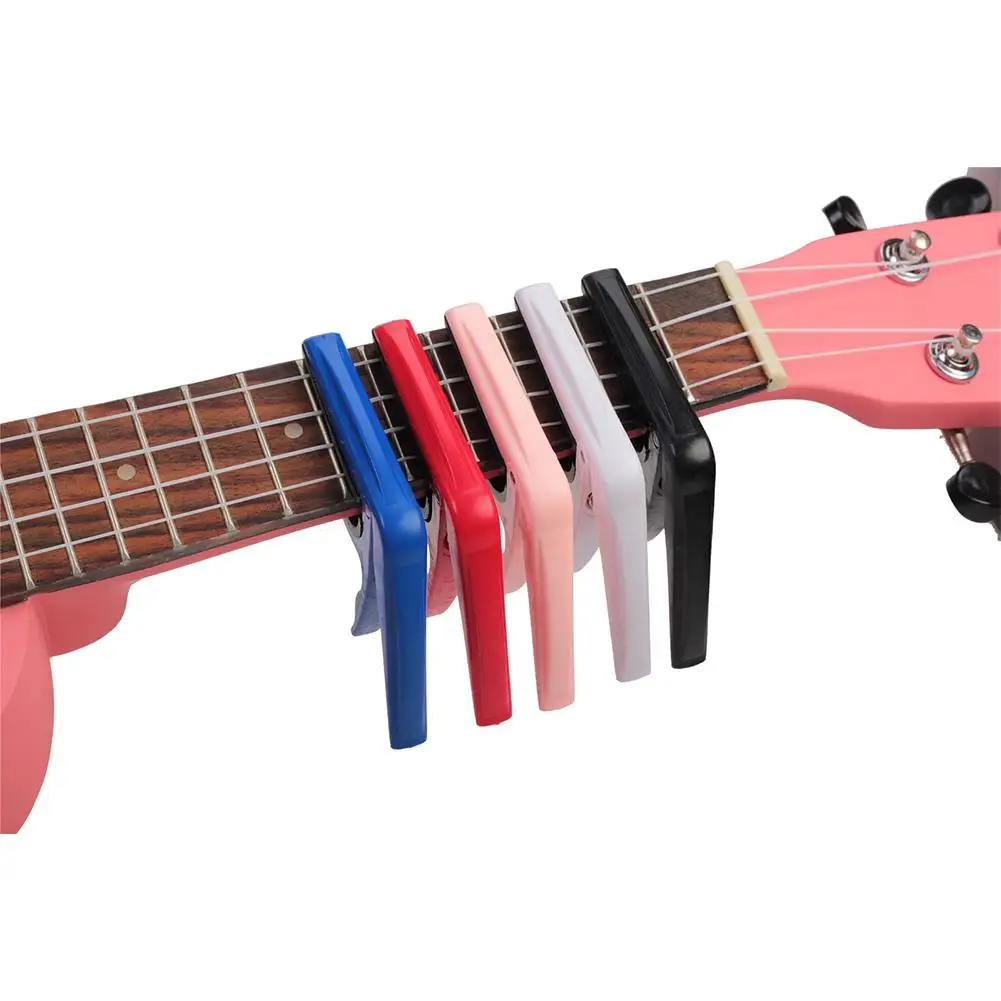 

Dragonpad Ukulele Tune Quick Change Capo Spring Key Clamp Tone Adjusting for Hawaii Guitar Ukulele Musical Instrument Accessory