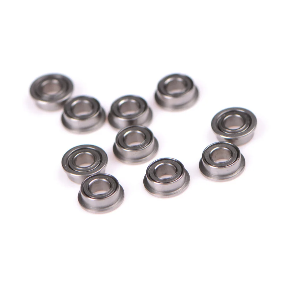 MF63zz Metal Double Shielded Miniature Deep Groove Flanged Ball Bearings 10pcs/lot