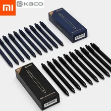 0,5 Новинка Xiaomi KACO ручка мм ручка для подписи черный белый абс пластик гладкие чернила для школы/офиса Рабочая оболочка 10 Упаковка