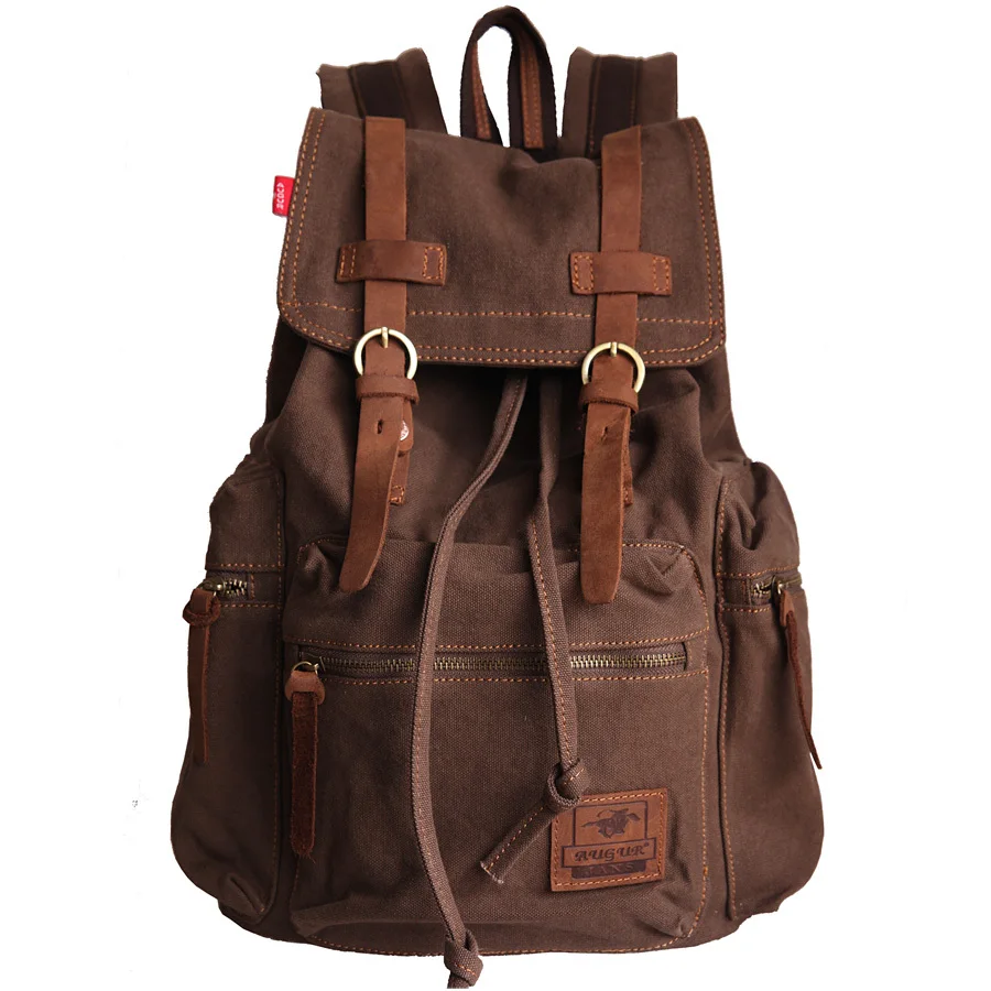 vintage canvas rucksack