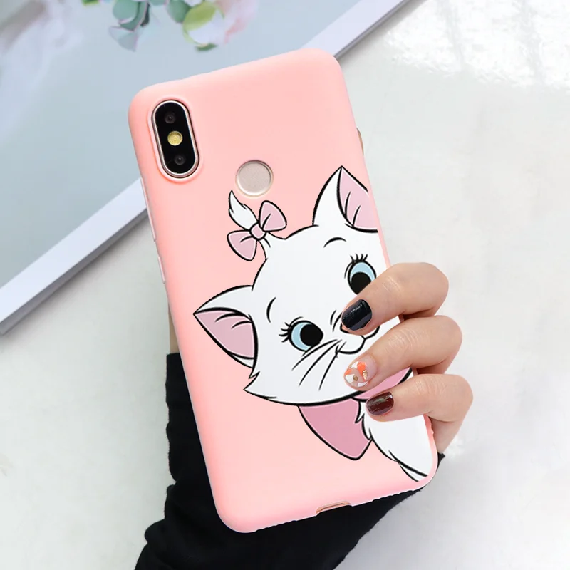 Силиконовые чехлы Marie Cat для Xiaomi mi 8 Lite A2 A1 5X6X9 SE для Red mi K20 4A 5 Plus 6A 7 Note 4X 5A 6 7 Pro S2 Мягкий ТПУ чехол - Цвет: fendimao