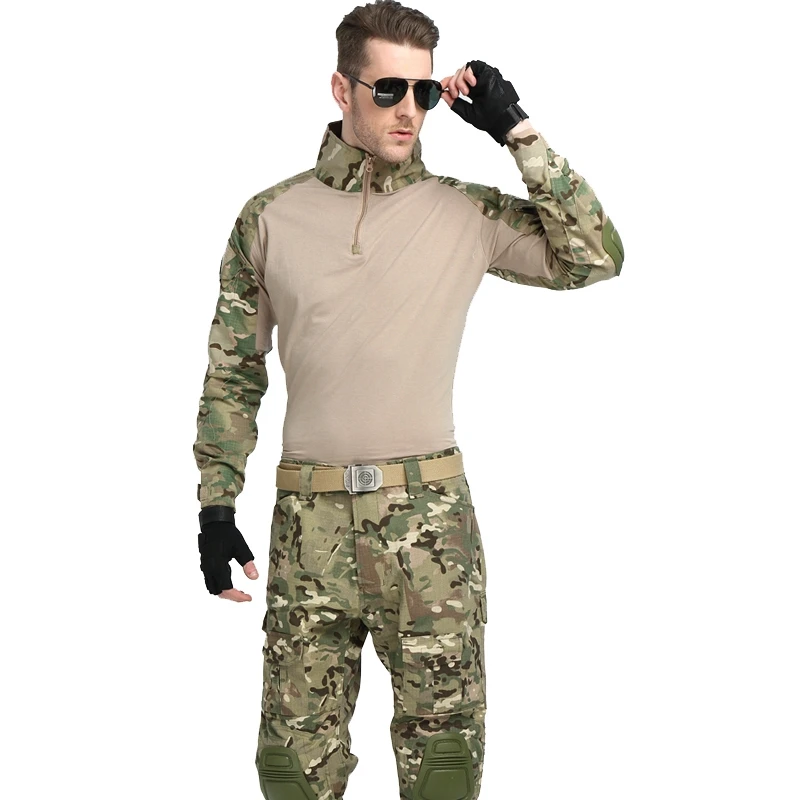 Uniforme de Combate g3 Uniforme Camisa & Calças Bdu Kryptek Mandrake Airsoft Painball Tático Uniforme Militar