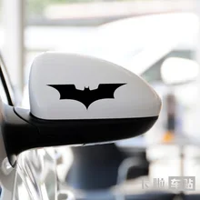 Individual car rearview mirror with cool logo stickers Batman black Lahua