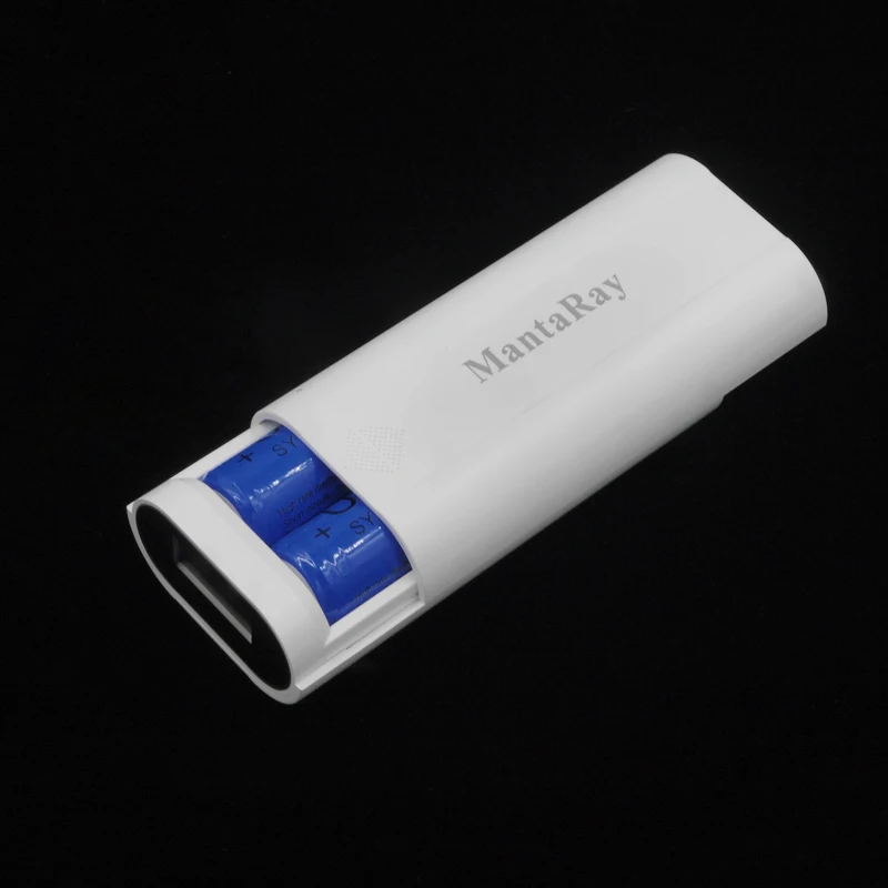 Пластиковый портативный внешний аккумулятор с двумя USB портами 2x18650|box for|box boxboxes for