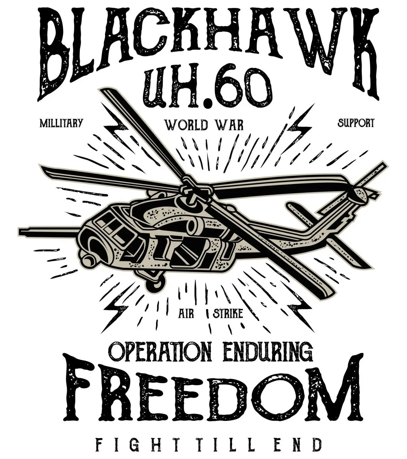 2019 Новая модная мужская футболка Black Hawk UH60 военная вертолет США взрослая унисекс &