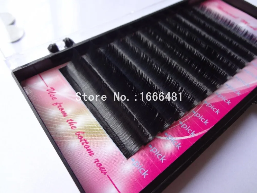 flat shape eyelash