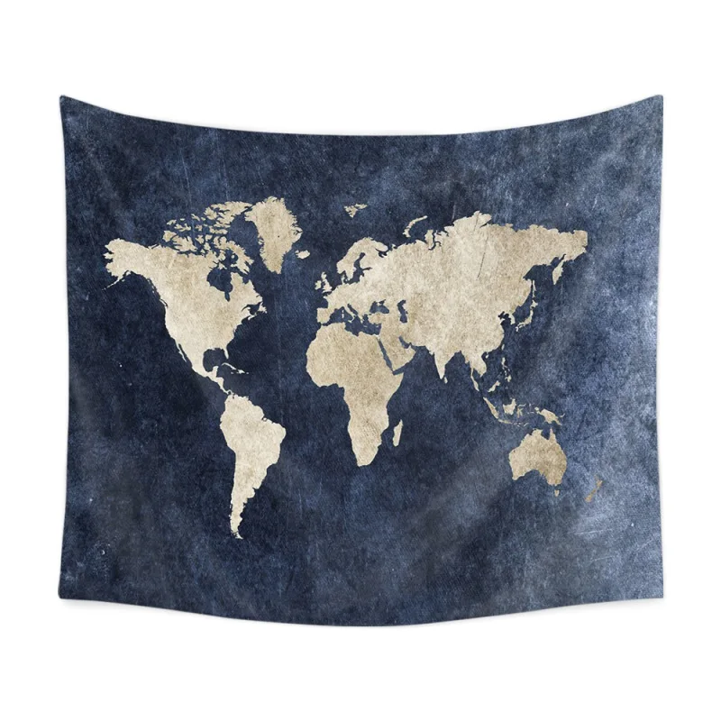 

Watercolor World Map Tapestry Abstract Art Painting Wall Hanging Tapestry Beach Throw Blanket Yoga Mat Badsheet