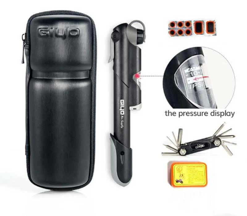 

GIYO Bicycle Repair Tools Portable Bike Tire Repair Kits Pump Cycling Storage Bottle Top Quality