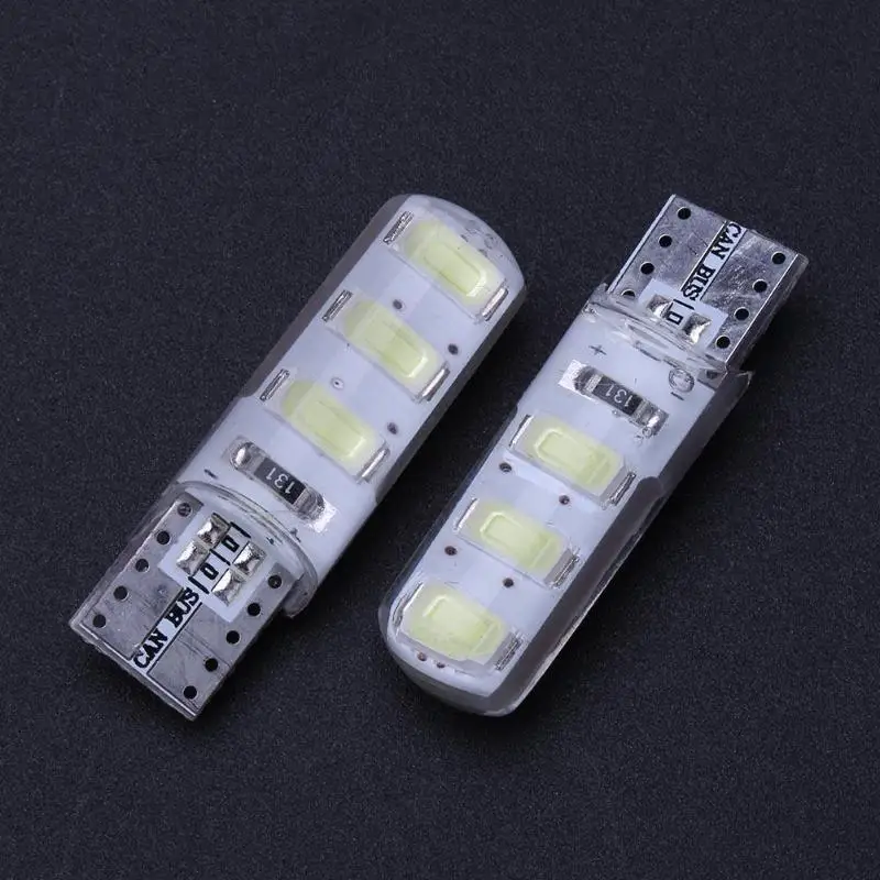 2 шт 5 Вт 6 светодиодный s 5730 SMD W5W T10 автомобильный Светильник Ширина лампы силиконовый светодиодный светильник для автомобилей светодиод габаритный фонарь 6000K