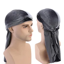 Новые роскошные мусульманские мужские бархатные дюраги Бандана тюрбан шляпы парики Doo дюраг головной убор для байкеров головная повязка пиратская шляпа аксессуары для волос