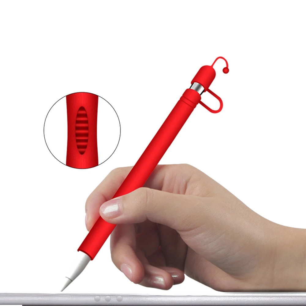 

Soft Silicone Sleeve Cover Guard Water/Dust/Shock Proof Protector with Cap For Apple Pencil Tablet Touch Pen Stylus Shell Case