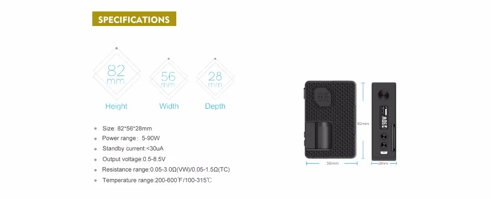 Original PULSE X BF KIT Standard Version 90W Pulse X BF MOD with 8ml Squonk Bottle and Pulse X Tank Electronic Cigarette Vape 01 (12)