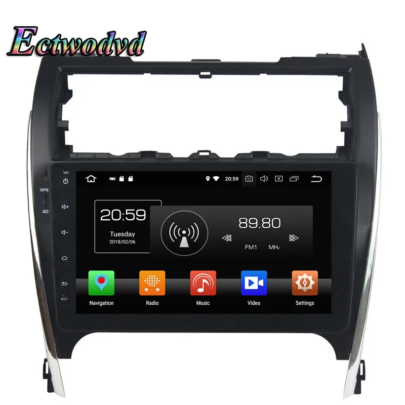 

Ectwodvd Octa Core 4G Android 8.0/Quad Core Android 8.1 Car Multimedia DVD Player for Toyota Camry 2012 2013 2014 2015 2016 2017