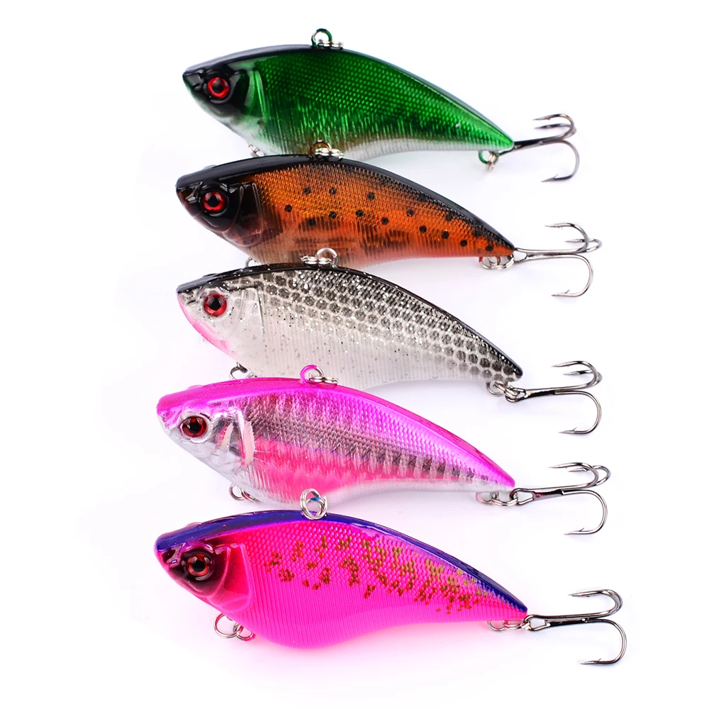 1pc cheap random colour Fishing Lures Plastic Hard Bait 7cm 2.76" 17