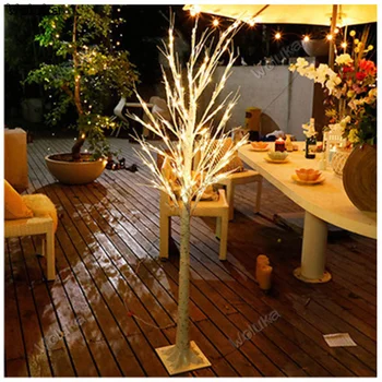 

1.8m white birch tree lights decorative modeling lights USB plug point light source ins night light CD05 W03